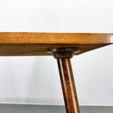 Midcetury Wood & Glass Mozaik Coffee or Side Table, Germany