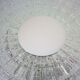 Ceiling lamp, vintage wall lamp, thick glass and chrome, 60s/70s