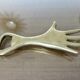 Carl Aubock, signed, necessary bar in gilded brass, Austria, 1950