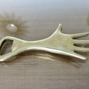 Carl Aubock, signed, necessary bar in gilded brass, Austria, 1950