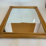 Vintage rattan mirror 45x60cm