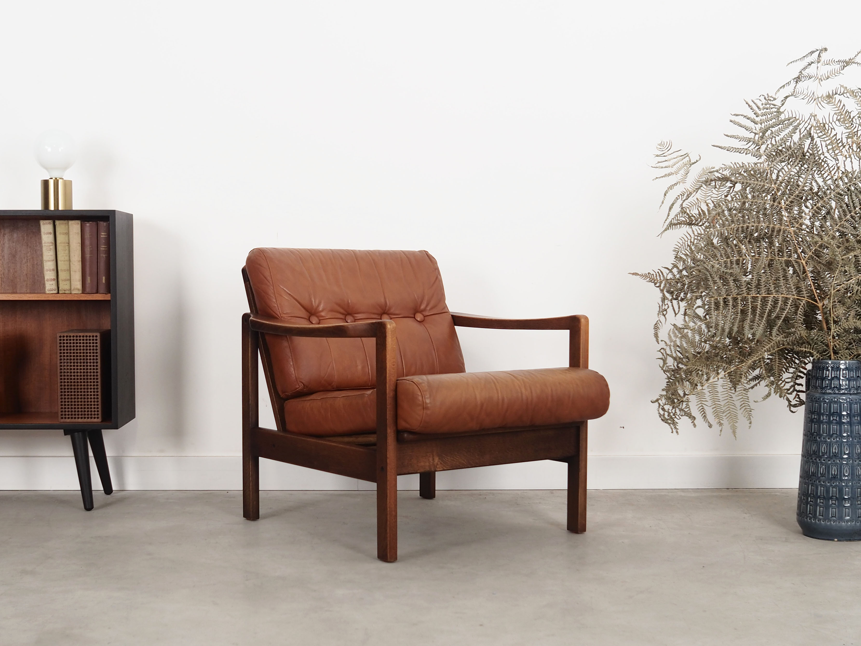 Oak armchair, Danish design, 60s, production: Denmark