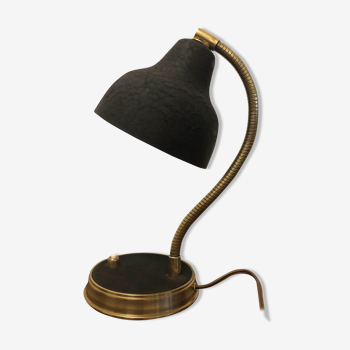 Lampe cocotte de chevet en laiton des années 50