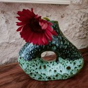 Vase, glazed ceramic candlestick