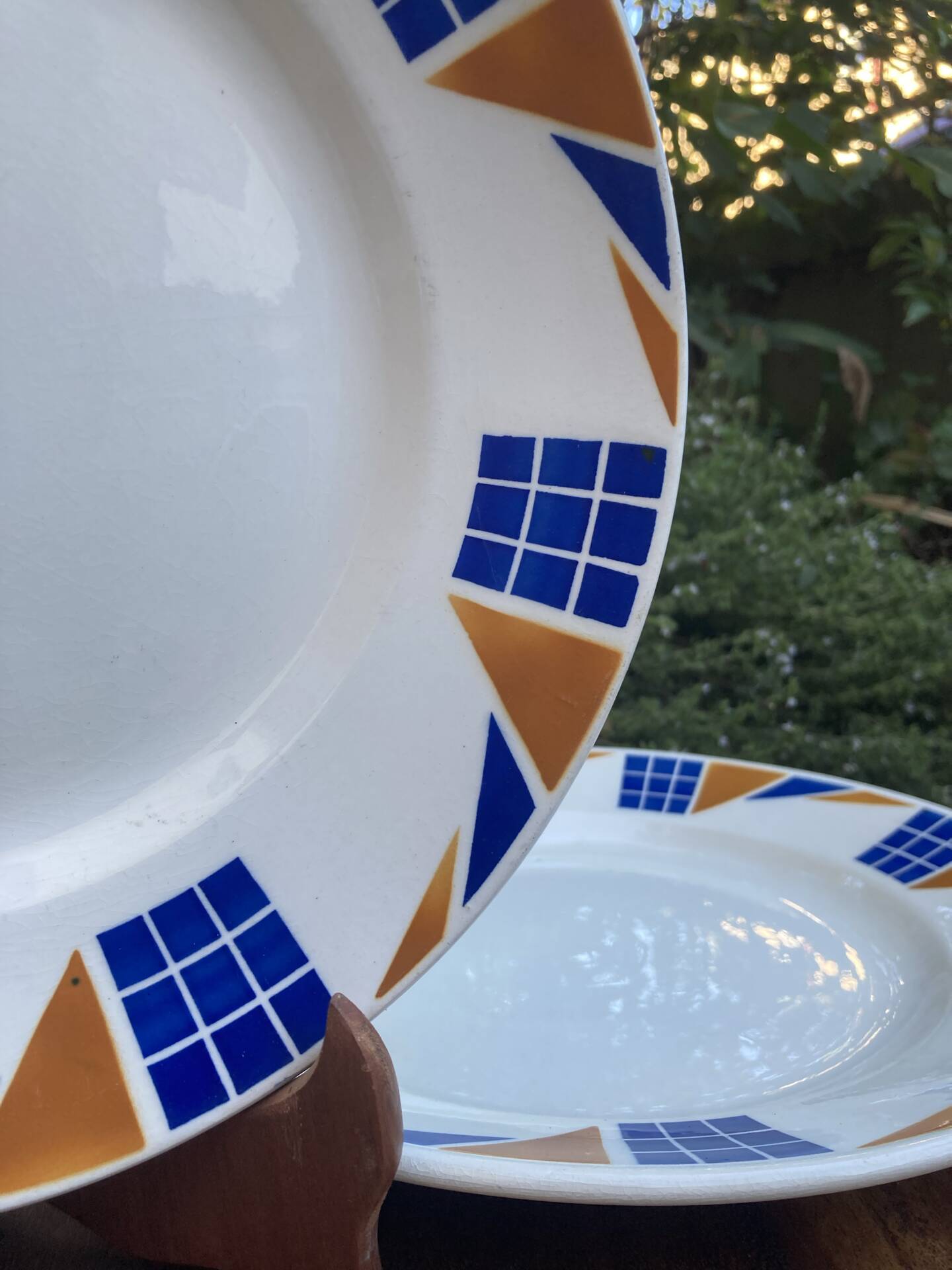 Assiettes de service Badonviller Congo