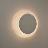 Mirror by Erco Leuchten with plastic edge and lighting, 1970s