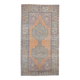 Vintage Turkish Oushak Handmade Orange Wool Rug 139x259