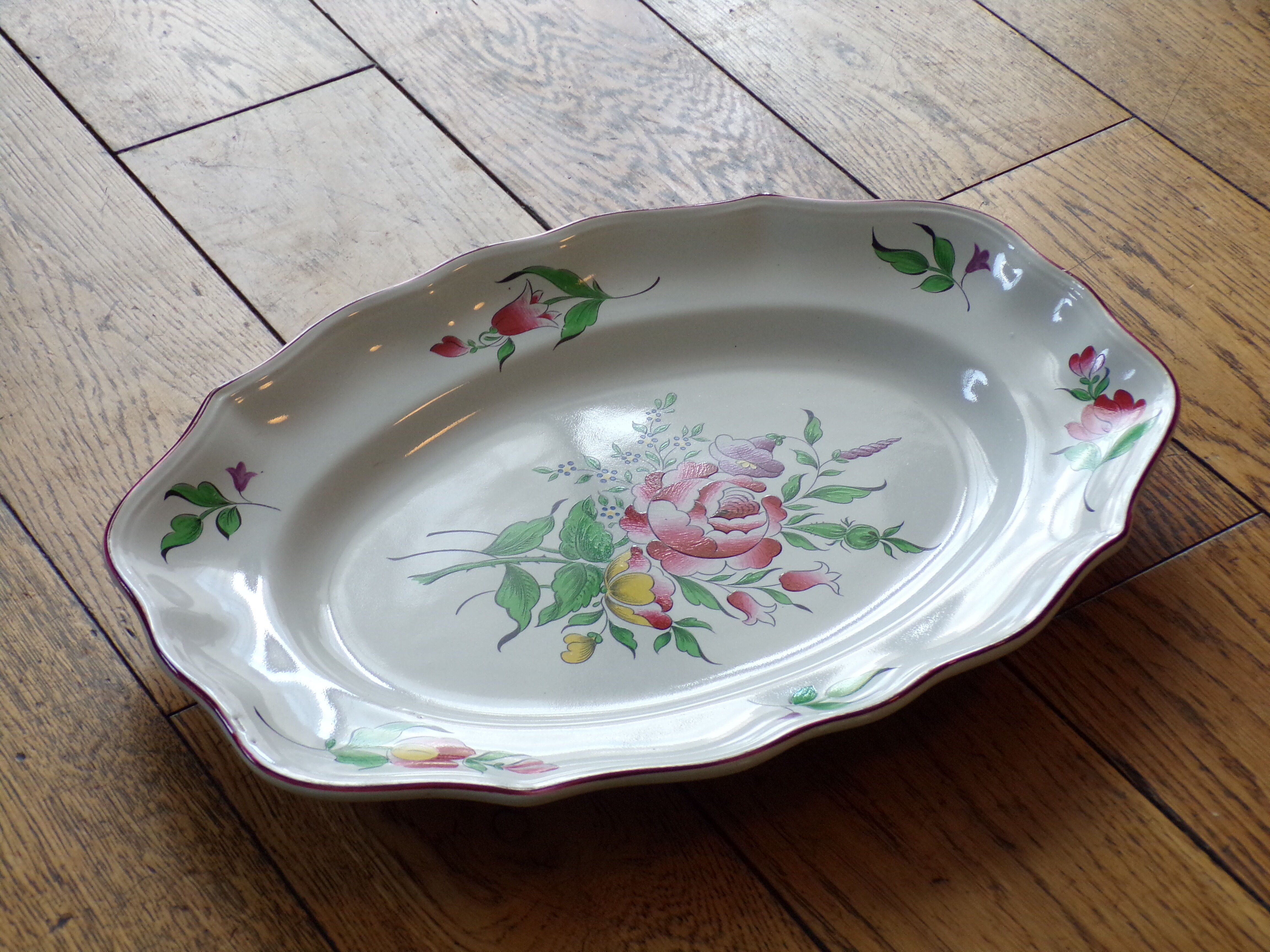 Oval flat Lunéville KG Street lamp 26X36cm