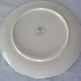 Round ceramic faience dish villeroy boch burgerland blue