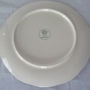 Round ceramic faience dish villeroy boch burgerland blue