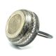 Art Deco sugar bowl, silver-plated brass, Poland, 1920s