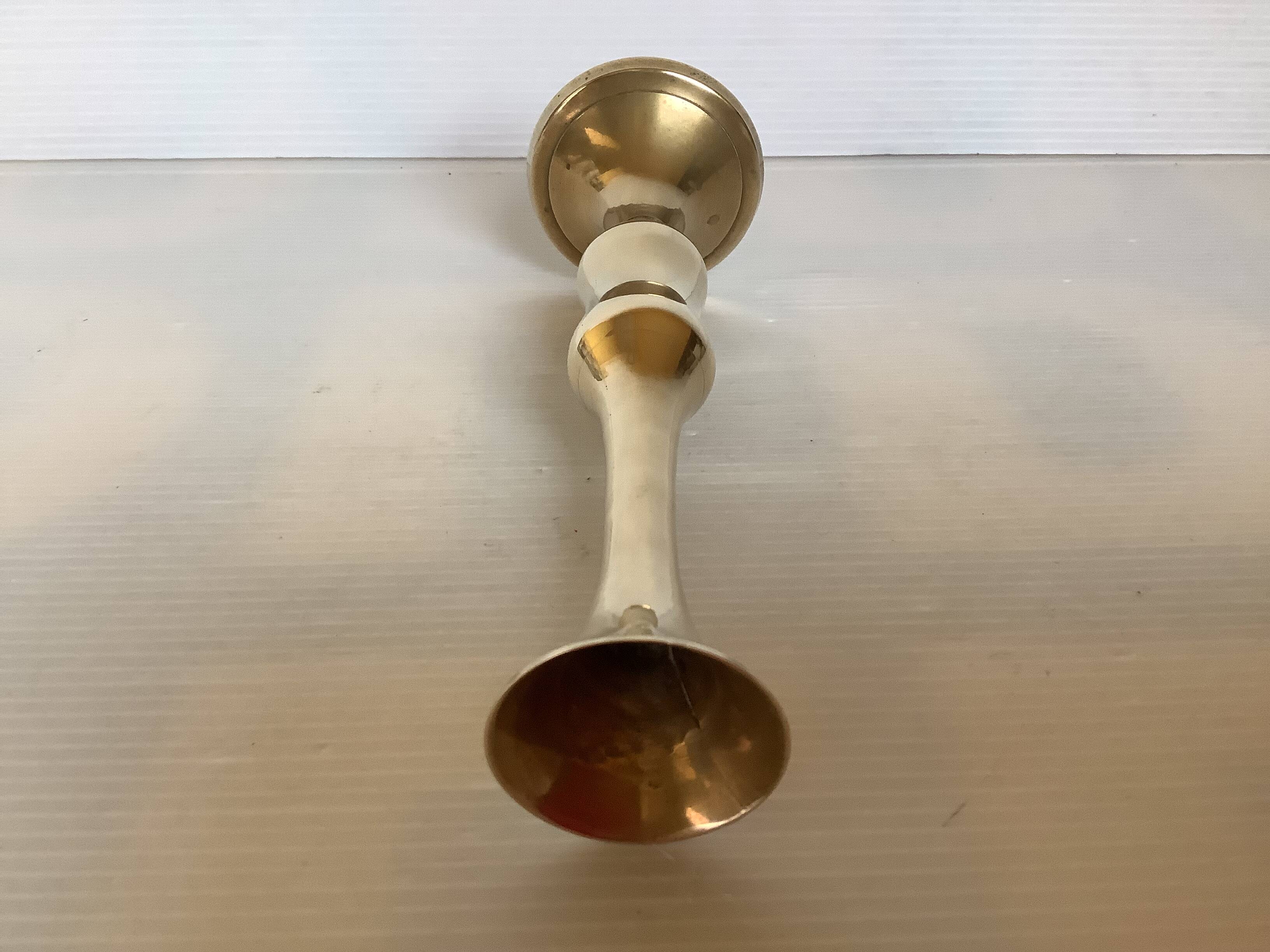 Brass soliflore vase
