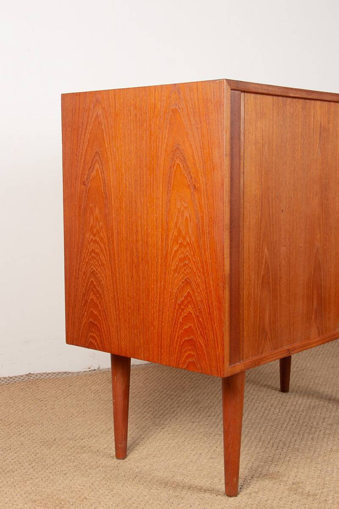 Small Danish Enfilade in teak model 42 by Kai Kristiansen, Feldballes.