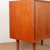 Small Danish teak sideboard model 42 by Kai Kristiansen, Feldballes.