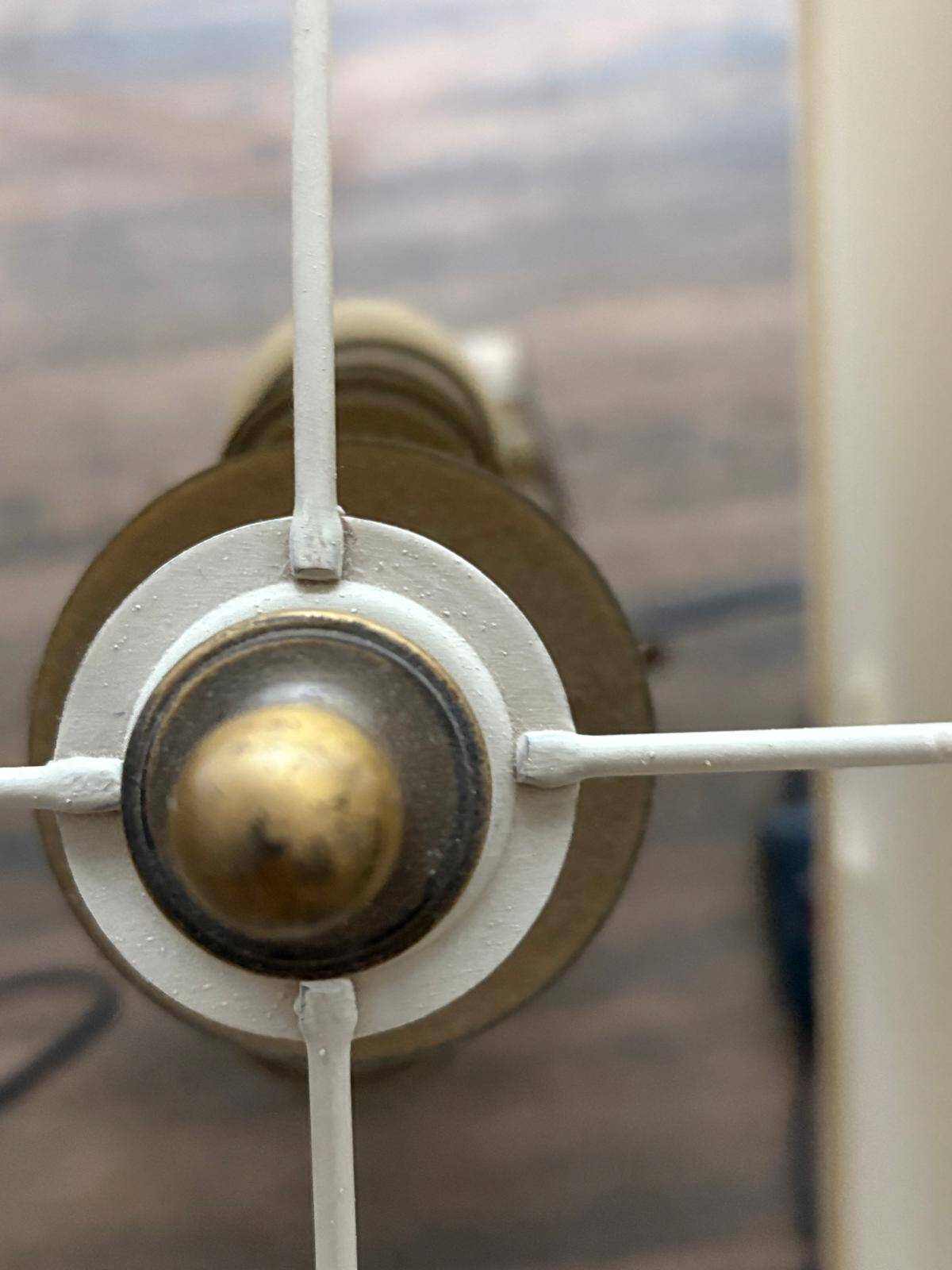 Pharaoh lamp 7 brass marble at Maison Jansen & Deknudt lighting