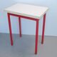 Foldable table with red checkered pattern from the 80s.