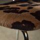 Chaise en fausse fourrure imprimée