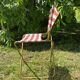 Chaise de camping pliante vintage