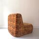 Space age foam chair with geometric pattern, 1960/1970 design.