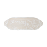 Plat a cake verre transparent deco laqué