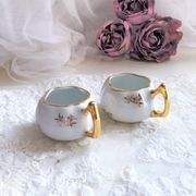 Pair of Luxury porcelain salt salers from France