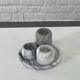 Set of marble candle holders with base