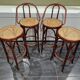 Set of 4 vintage cane bistro stools