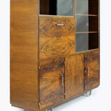 Restored Bauhaus Tubular Steel Cabinet with Secretary by R. Slezak, 1930s