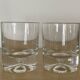 Kosta Boda Set of 4 Whiskey Glasses with Bubble Base