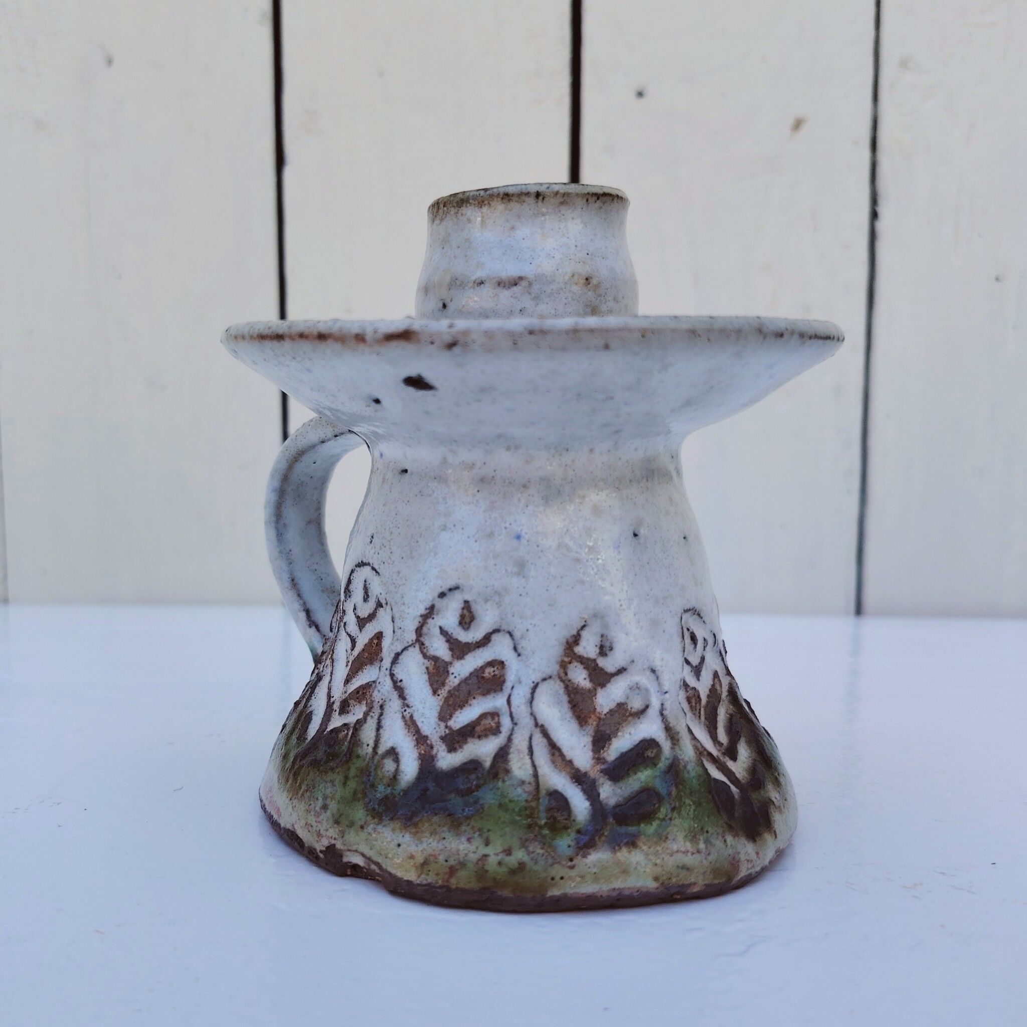Ceramic candlestick, Albert Thiry, vintage