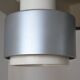 Ceiling lamp indus 2 large spots with a lampshade reflector aluminum