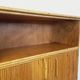 Vintage rattan and light wood storage unit from the 60s