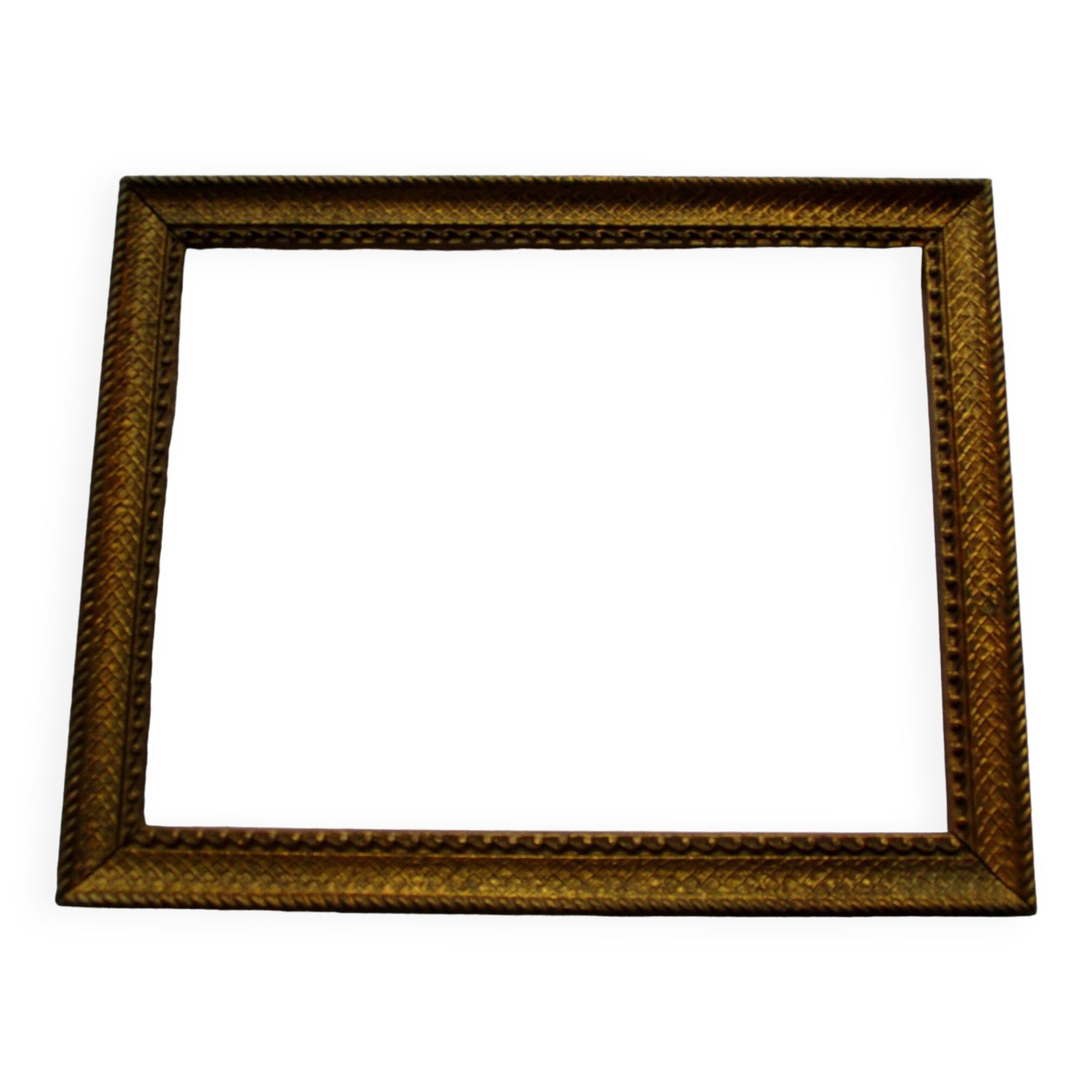 Antique gilded wooden frame for 212 x 272 mm subject