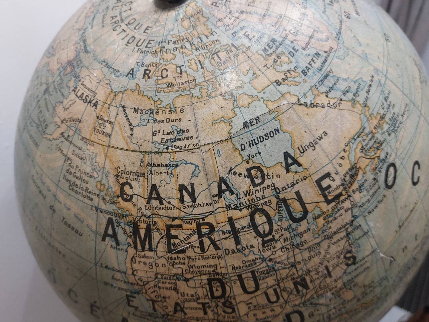 Large terrestrial globe