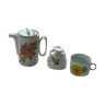 Vintage coffee service 1970, coffee maker, sugar maker and porcelain cup