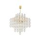 Chandelier in blown glass and gilded brass. 1970s. LS59391508H