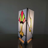 Art deco lamp in glass paste