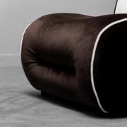 Fauteuil velours 1970