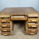 Bureau plat en caissons vintage