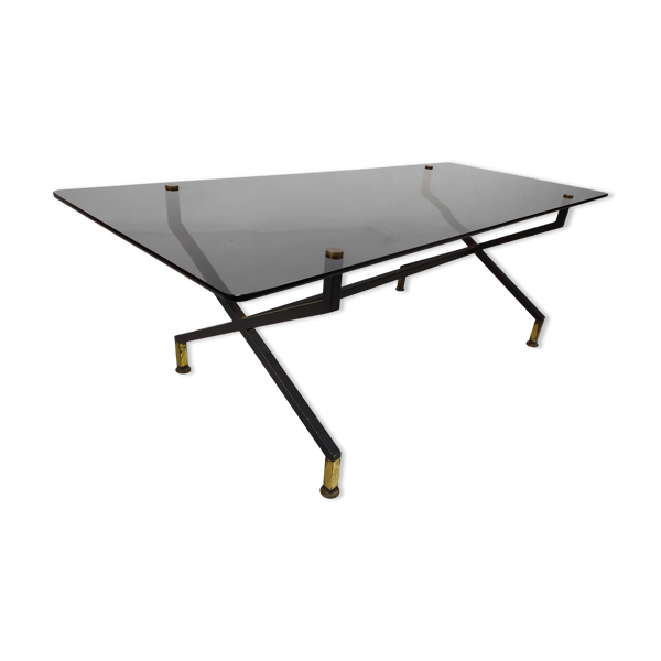 Table basse vintage verre