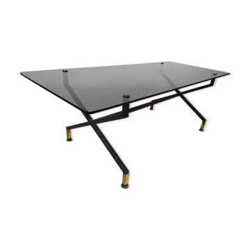 Table basse vintage verre