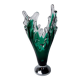 Sommerso vase by seguso in green murano glass, Italy, 1970