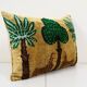 Coussin tigre design ikat