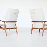 A. Madsen and H. Schubell “Kirsten” lounge chairs Bovenkamp Netherlands 1960