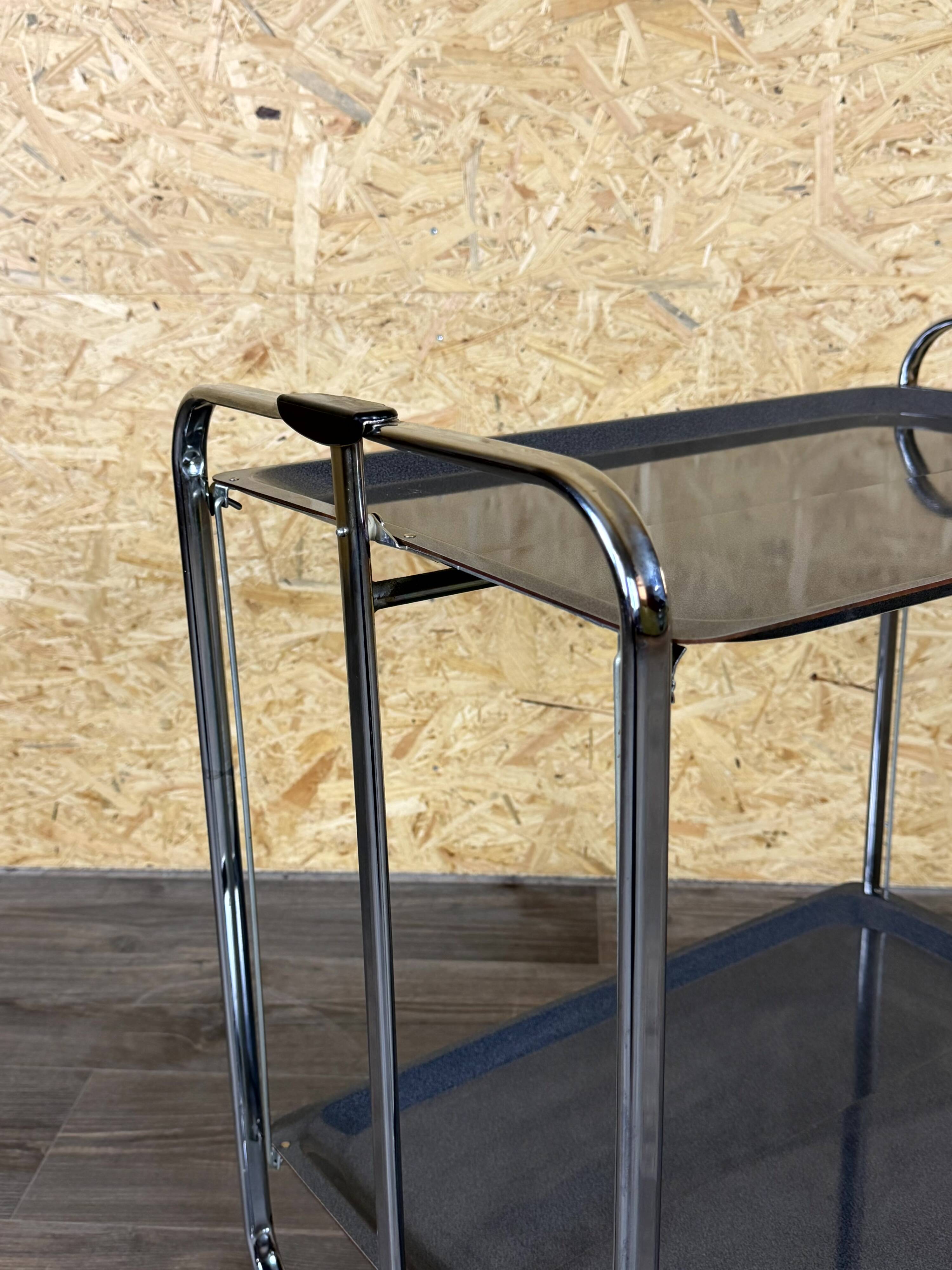 1960s 1970s Serving Cart Dinette Space Age in Metal Plastic