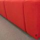 Vitra modular soft 5-seat sofa by Jasper Morrison in red Fabric