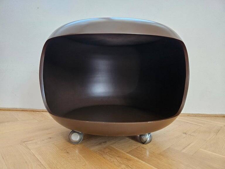Table d'appoint rare de style Space Age du milieu du siècle par Ernst Moeckl, Allemagne, années 1970