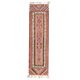 1970s Vintage Turkish Hand-Knotted Wool Cotton Orange Runner Rug 86x326