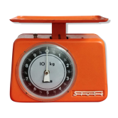 Balance de cuisine Stube orange des années 1960
