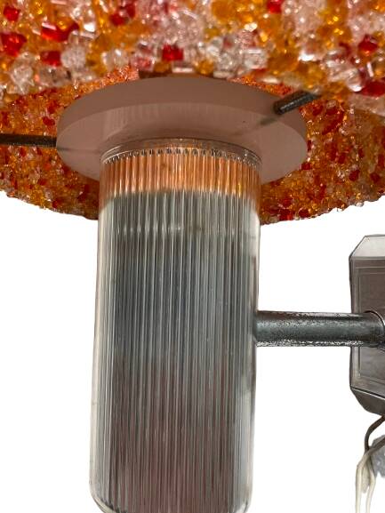 Pair of plastic wall lights